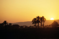 Le Nil 8 (coucher du soleil) Egypte
