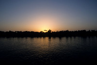 Le Nil 9 (coucher du soleil) Egypte