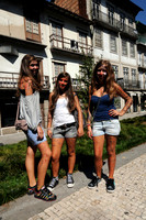 Portugal - Painted girls for first day at school