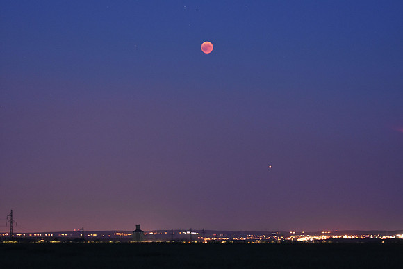 Eclipse totale Lune avec Mars 27/07/2018