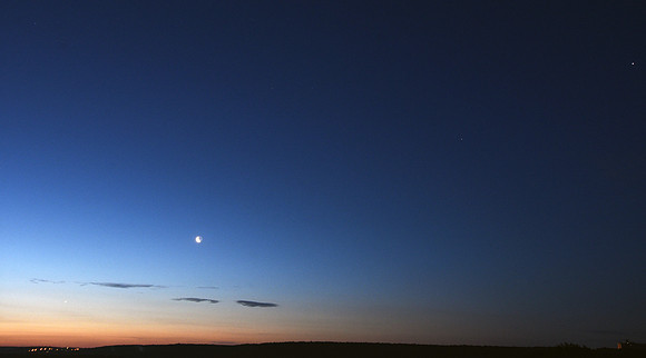 Alignement planétaires et Lune (25/06/2022)